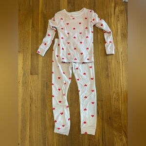 Cat & Jack Kids Pajama Set with Red Hearts